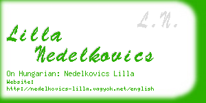 lilla nedelkovics business card